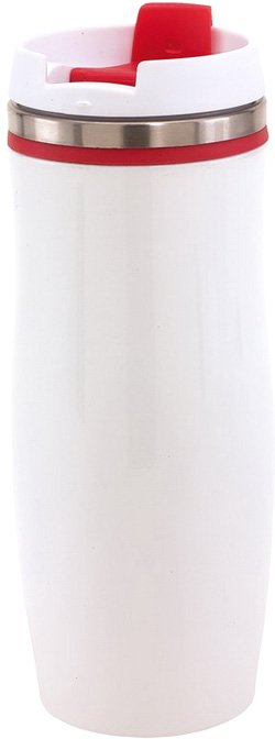 

Термокружка Crema 304139 (белый/красный) 0.4л