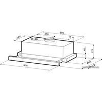 Кухонная вытяжка Krona Kamilla Sensor 600 Inox