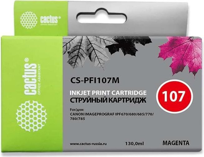 

Картридж CACTUS CS-PFI107M (аналог Canon PFI107M)