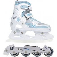 Роликовые коньки Vimpex Sport PW-223 B-16 (р. 29-32, белый/голубой)