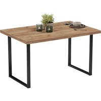 Кухонный стол Mio Tesoro Tako 36 120x66 (дуб крафт золотой/черный)