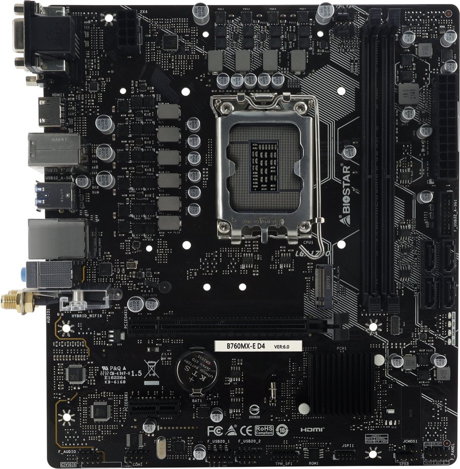 

Материнская плата BIOSTAR B760MX-E D4 Ver. 6.0