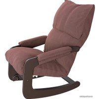 Кресло-качалка Glider Амадео ВСК №81 (венге/коричнево-розовый)