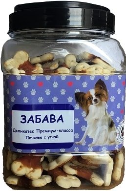 

Лакомство для собак O'dog Забава - Печенье с уткой 750 г