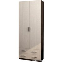 Шкаф распашной Стендмебель Дуэт двухстворчатый (дуб белфорт/венге)