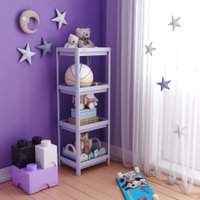 Стеллаж Sheffilton SHT-SS25-3 (пастельно-лиловый)