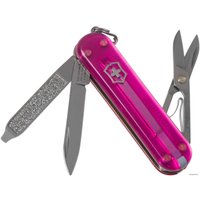 Мультитул Victorinox Classic SD Transparent (розовый)