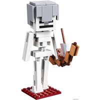 Конструктор LEGO Minecraft 21150 Большие фигурки Minecraft, скелет с кубом магмы
