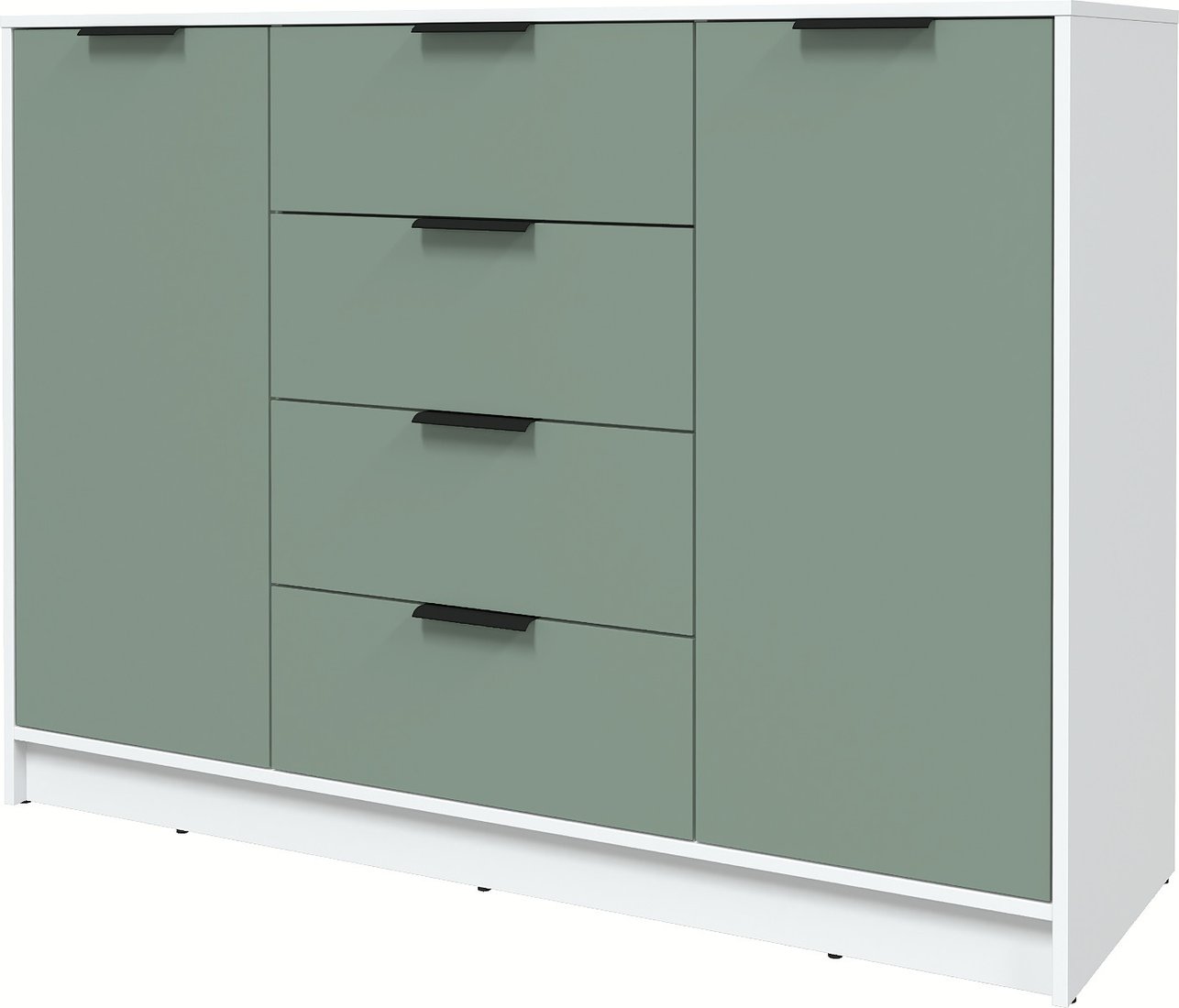 

Тумба Интерлиния Концепт КТ-Т140 Глосс (белый платинум/мята)