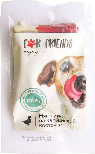 

Лакомство для собак For Friends Мясо утки на кальциевой косточке 50 г