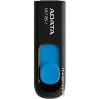 USB Flash ADATA DashDrive UV128 32GB (черный/синий)