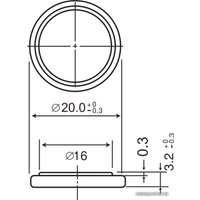 Батарейка Panasonic CR2032 6 шт. CR-2032EL/6BP