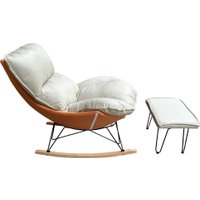 Кресло-качалка Mio Tesoro Монга-2 (бежевый/оранжевый)