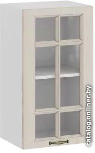 Шкаф навесной Трия Лина 1В4С (крем)