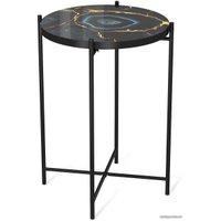 Журнальный столик Sheffilton SHT-CT8-3 (титановый кварц/черный муар)