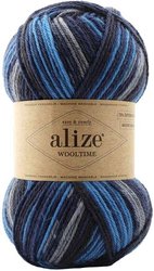 Wooltime 240 100 г 200 м (синий; черный)