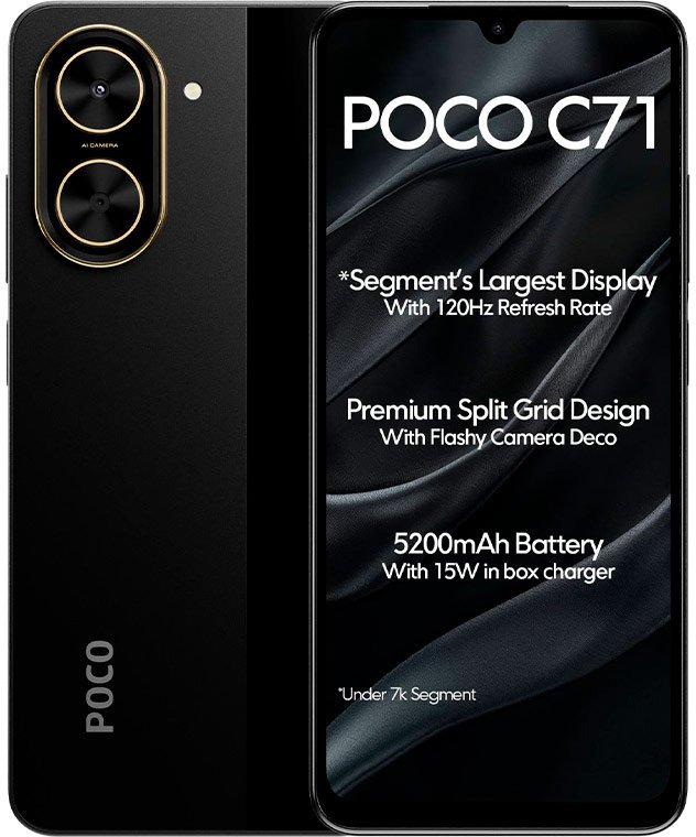 

Телефон POCO C71 4GB/128GB международная версия (черный)