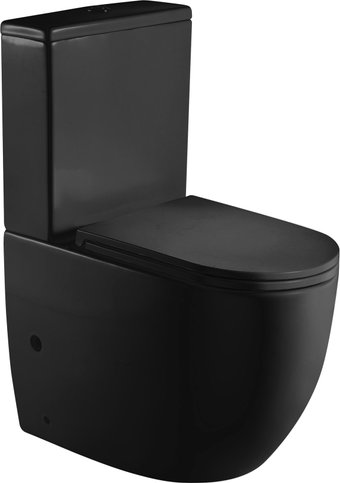 Унитаз напольный WeltWasser Merzbach 001 MT-BL (черный матовый)