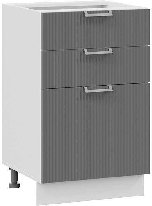 

Шкаф напольный Трия Кимберли 1Н5Я3 (белый/титан)