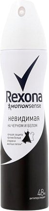 

Антиперспирант-спрей Rexona Невидимый на черном и белом 150 мл