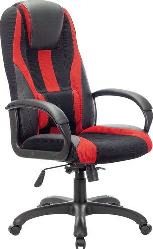 Игровое (геймерское) кресло Brabix Rapid GM-102 (черный/красный)