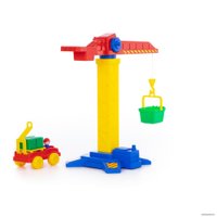 Кран Полесье Башенный кран №1 + автомобиль 58195