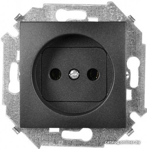 Розетка Simon 15 1591431-038 (графит)