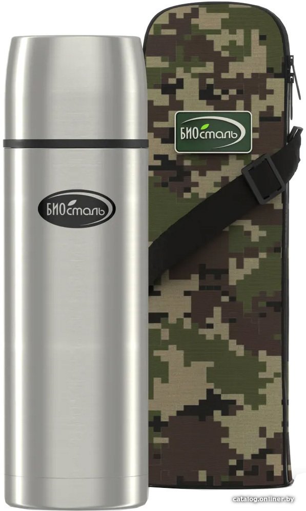 Термос БИОСТАЛЬ Охота NBP-1000B Stainless Steel