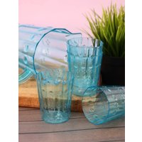 Набор стаканов для воды и напитков ILikeGift Simple set 5797-04-01 (blue)