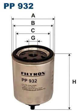 

Топливный фильтр Filtron PP932