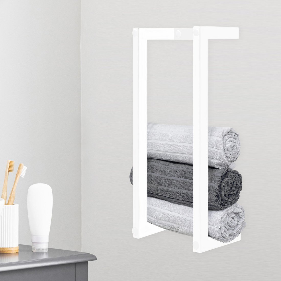 

Держатель для полотенца Millwood 250x202x400 (белый)