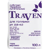 Торф Traven питательный для голубики рН 2.8-4.0 (100 л)