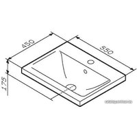 Умывальник AM.PM X-Joy M85AWCC0552WG