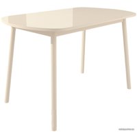 Кухонный стол Мебель Импэкс Leset Мидел Мини (металл кремовый-стекло кремовое)