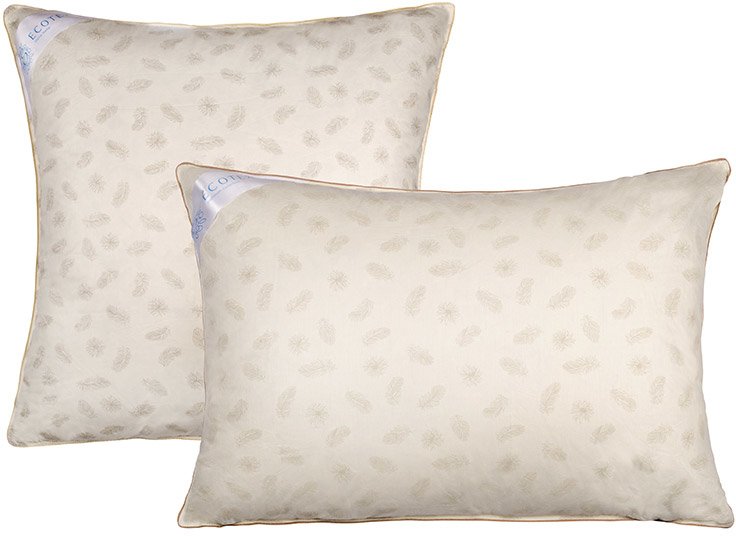 

Спальная подушка Экотекс Эдда пуховая 68х68 ЭПП77