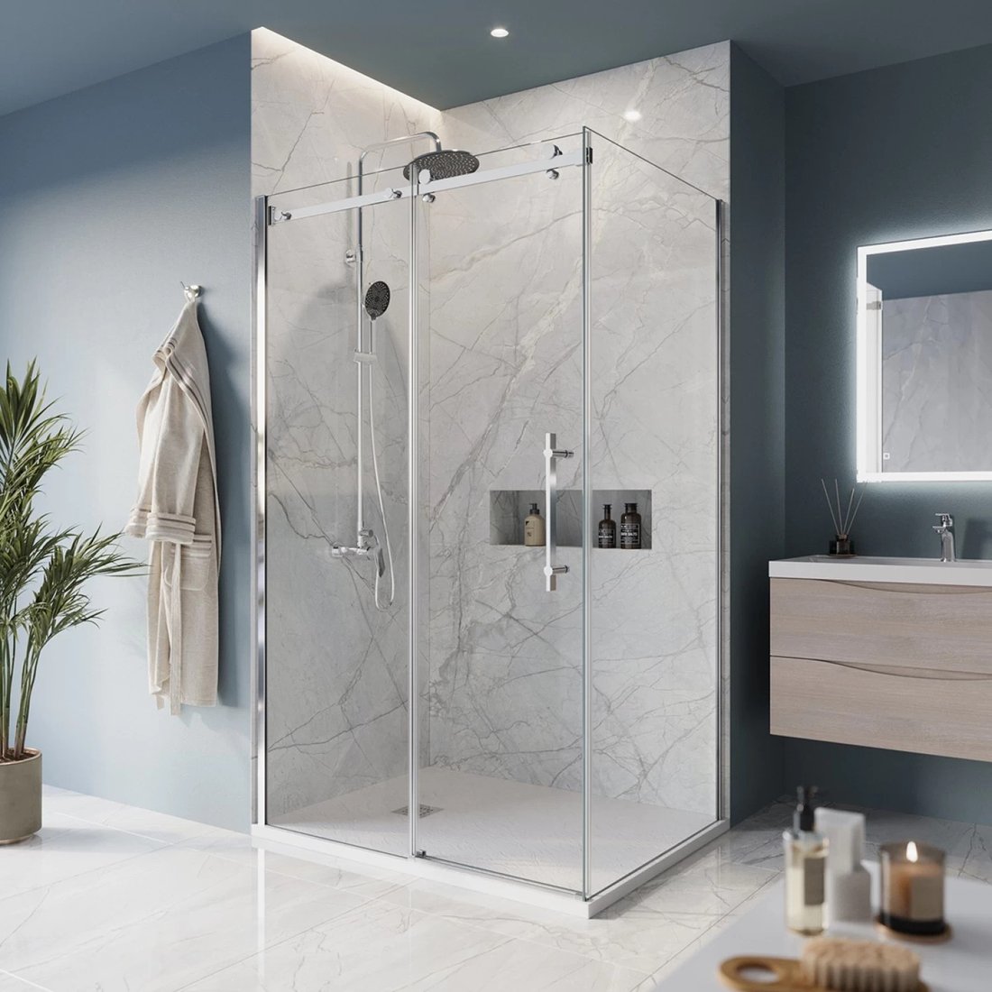 

Душевой уголок BelBagno MARINO-AH-1-120/90-C-Cr