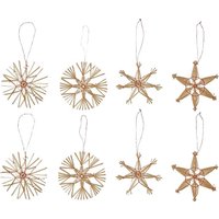 Елочная игрушка Swed House Vintertid 34.56.8283 (натуральный/солома)