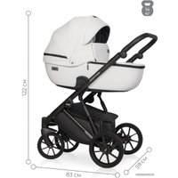 Универсальная коляска Riko Basic Montana Ecco (2 в 1, 11/белый)