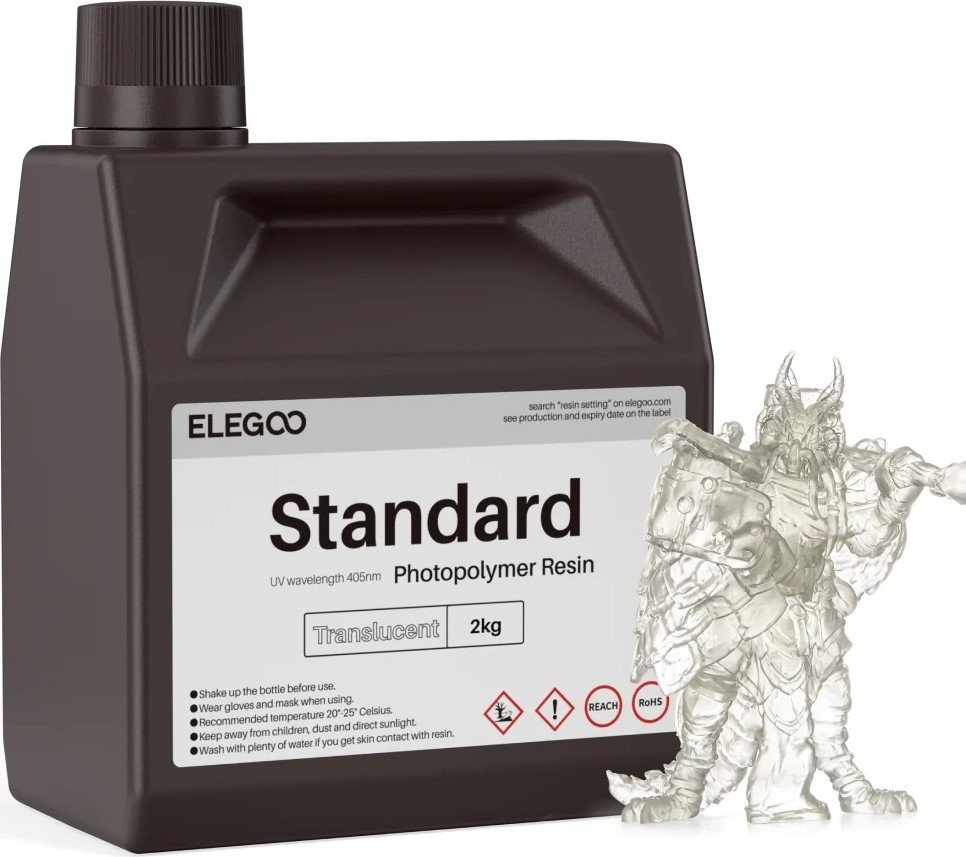 Фотополимер Elegoo Standard 2кг (полупрозрачный)