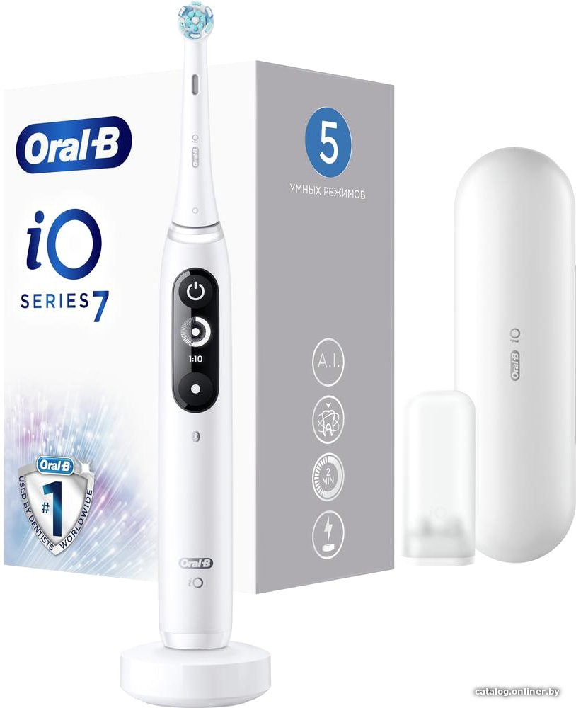Электрическая зубная щетка Oral-B iO 7 (белый)