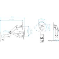 Кронштейн для монитора NB F150 (черный)