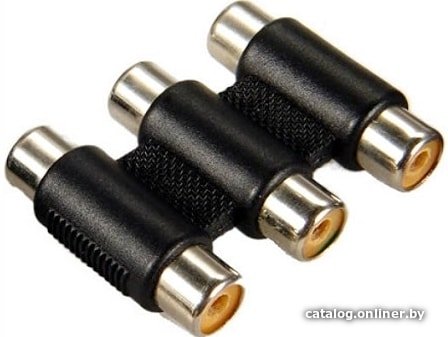 Адаптер USBTOP 3x RCA – 3x RCA (тюльпаны)