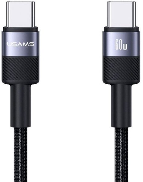 

Кабель Usams SJ724 USB Type-C - USB Type-C (1.2 м, черный)