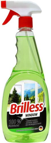 Средство для стекла и зеркал Brilless Green 750 мл