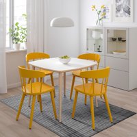 Кухонный стол Ikea Омтэнксам 004.693.99 (белый/береза)