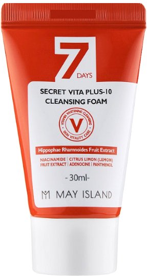 

May Island Пенка для умывания 7 Days Secret Vita Plus-10 Cleansing (30 мл)