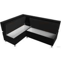 Угловой диван Лига диванов Стайл левый 114525L (микровельвет черный)