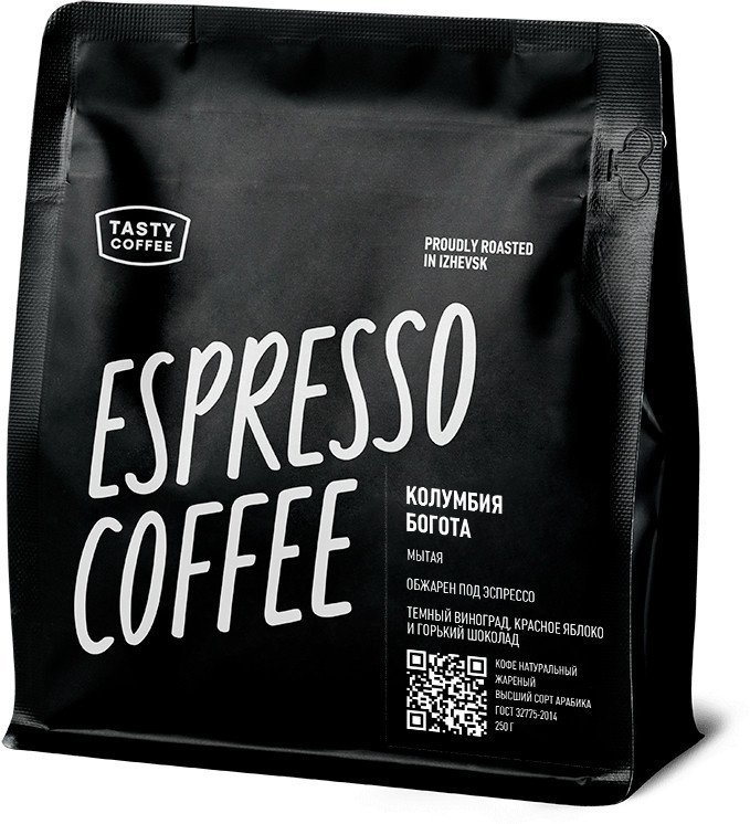 

Кофе Tasty coffee Колумбия Богота зерновой 250 г
