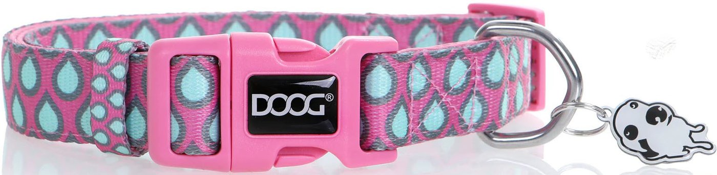 

Ошейник Doog Luna COLPTD-XS (розовый с каплями)
