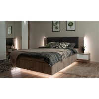 Кровать Империал Джулия 200x180 (без основания, крафт серый)